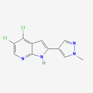 4,5-dichloro-2-(1-methyl-1H-pyrazol-4-yl)-1H-pyrrolo[2,3-b]pyridine