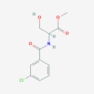 2-(3-Chloro-benzoylamino)-3-hydroxy-propionic acid methyl ester