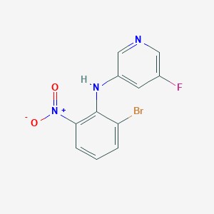 molecular formula C11H7BrFN3O2 B8489147 N-(2-bromo-6-nitrophenyl)-5-fluoropyridin-3-amine 