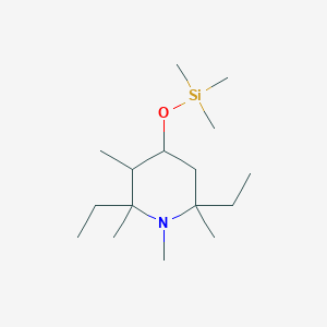 2,6-Diethyl-1,2,3,6-tetramethyl-4-[(trimethylsilyl)oxy]piperidine