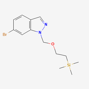 molecular formula C13H19BrN2OSi B8489196 6-bromo-1-(2-trimethylsilanyl-ethoxymethyl)-1H-indazole 