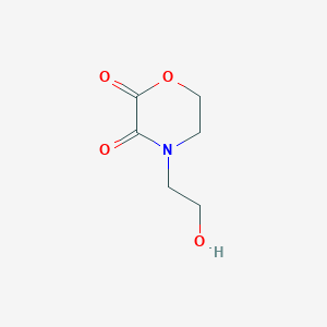 B8489309 4-(2-Hydroxyethyl)morpholine-2,3-dione CAS No. 68898-62-4