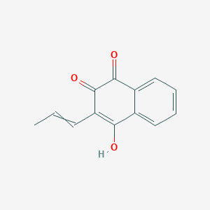molecular formula C13H10O3 B8489445 2-Hydroxy-3-propenyl-1,4-naphthoquinone 