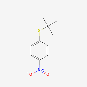 molecular formula C10H13NO2S B8489470 4-(t-Butylmercapto)nitrobenzene CAS No. 7205-66-5