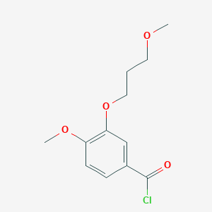 4-Methoxy-3-(3-methoxypropoxy)-benzoyl chloride