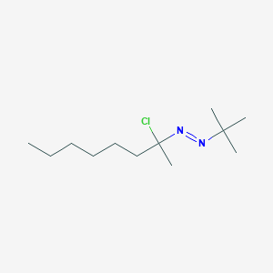 molecular formula C12H25ClN2 B8489527 (E)-1-tert-Butyl-2-(2-chlorooctan-2-yl)diazene CAS No. 62204-20-0