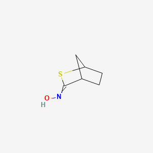 molecular formula C6H9NOS B8489540 N-2-Thiabicyclo[2.2.1]heptan-3-ylidenehydroxylamine CAS No. 83369-34-0