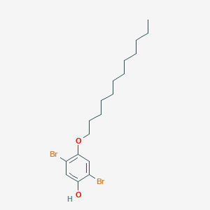 molecular formula C18H28Br2O2 B8489547 2,5-Dibromo-4-dodecyloxy phenol CAS No. 364336-10-7