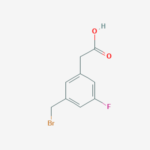 2-(3-(Bromomethyl)-5-fluorophenyl)acetic acid