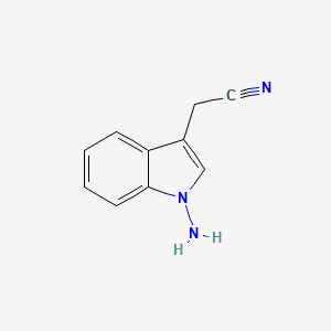 3-Cyanomethyl-1H-indol-1-amine
