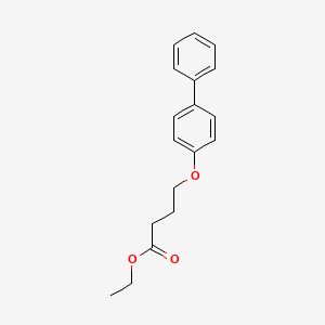 molecular formula C18H20O3 B8489661 Ethyl 4-[([1,1'-biphenyl]-4-yl)oxy]butanoate CAS No. 106970-47-2