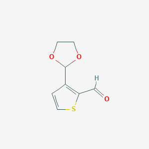 3-(1,3-Dioxolan-2-yl)thiophene-2-carbaldehyde