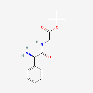 molecular formula C14H20N2O3 B8490007 Glycine, (2R)-2-phenylglycyl-, 1,1-dimethylethyl ester CAS No. 439088-74-1