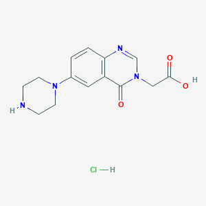 (4-Oxo-6-piperazin-1-YL-4H-quinazolin-3-YL)-acetic acid hydrochloride