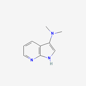 molecular formula C9H11N3 B8490120 3-Dimethylamino-7-azaindole 
