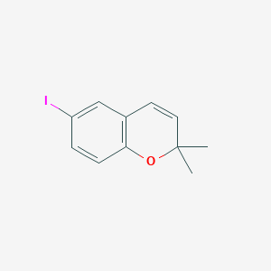 molecular formula C11H11IO B8490160 2,2-Dimethyl-6-iodo-3-chromene 