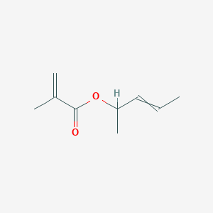 molecular formula C9H14O2 B8490208 Pent-3-en-2-yl 2-methylprop-2-enoate CAS No. 194089-52-6