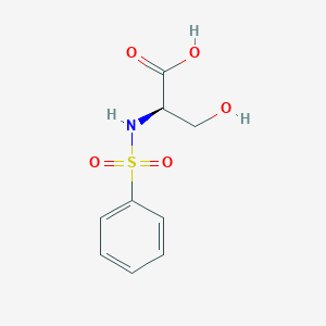 (R)-2-benzenesulfonylamino-3-hydroxy-propionic acid