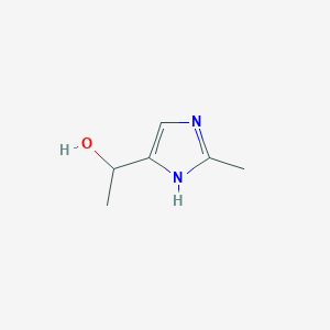 molecular formula C6H10N2O B8490351 1-Hydroxyethyl-2-methylimidazole 