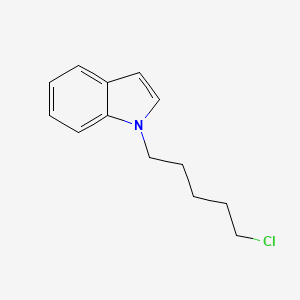 molecular formula C13H16ClN B8490356 1-(5-Chloropentyl)-1H-indole CAS No. 61205-55-8