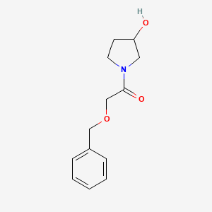 molecular formula C13H17NO3 B8490368 N-(benzyloxyacetyl)-3-pyrrolidinol 