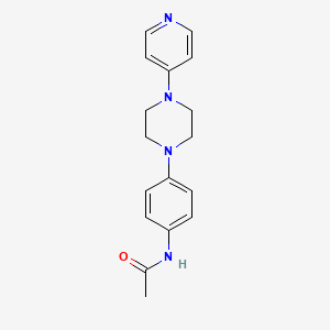 molecular formula C17H20N4O B8490561 Acetamide,n-[4-[4-(4-pyridinyl)-1-piperazinyl]phenyl]- 