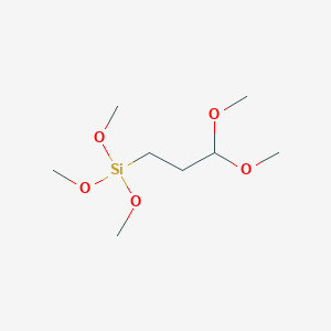 molecular formula C8H20O5Si B8490719 (3,3-Dimethoxypropyl)trimethoxysilane 