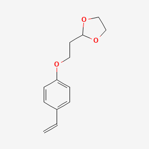 2-[2-(4-Ethenylphenoxy)ethyl]-1,3-dioxolane