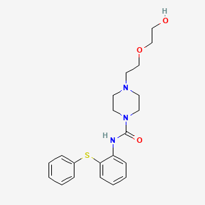 4-[2-(2-Hydroxyethoxy)-ethyl]-piperazine-carboxylic acid (2-phenylsulfanyl-phenyl)-amide