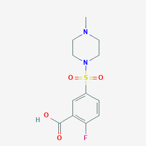 2-Fluoro-5-(4-methyl-1-piperazinylsulphonyl)benzoic acid