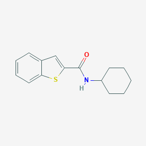 molecular formula C15H17NOS B008491 Benzothiophene-2-carboxylic acid cyclohexylamide CAS No. 100955-75-7