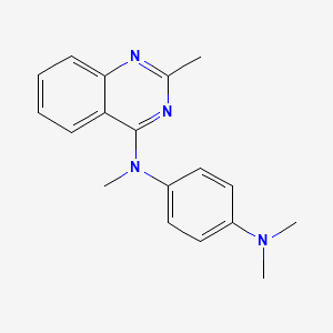 molecular formula C18H20N4 B8491082 (4-Dimethylamino-phenyl)-(2-methyl-quinazolin-4-yl)-methyl-amine CAS No. 827031-39-0