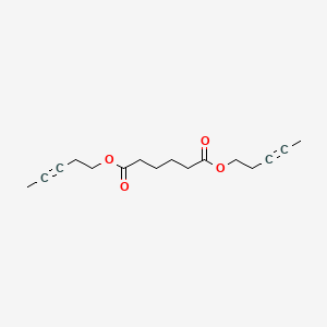 B8491352 Hexanedioic acid, di-3-pentynyl ester CAS No. 212384-96-8