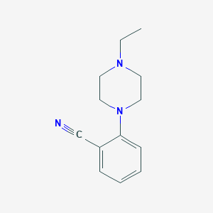 molecular formula C13H17N3 B8491389 2-(4-Ethyl-1-piperazinyl)benzonitrile 
