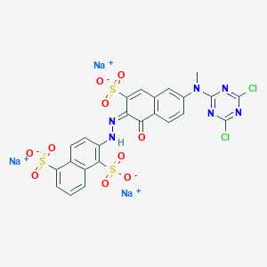 molecular formula C24H13Cl2N6Na3O10S3 B084914 Reactive orange 4 CAS No. 12225-82-0