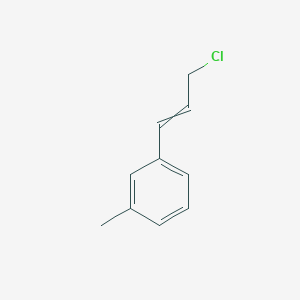 molecular formula C10H11Cl B8491450 1-(3-Chloro-1-propenyl)-3-methylbenzene 