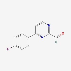 4-(4-Fluorophenyl)pyrimidine-2-carbaldehyde