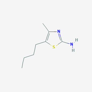 molecular formula C8H14N2S B8491721 5-Butyl-4-methylthiazol-2-amine 