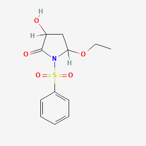 5-Ethoxy-3-hydroxy-1-(phenylsulfonyl)-2-pyrrolidinone