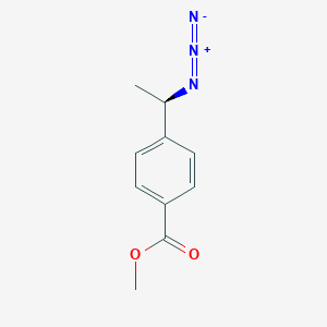 molecular formula C10H11N3O2 B8491755 Methyl 4-[(1R)-1-azidoethyl]benzoate CAS No. 885105-34-0