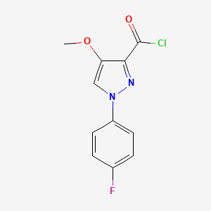 1-(4-Fluorophenyl)-4-methoxy-pyrazole-3-carbonyl chloride