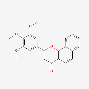 2-(3,4,5-Trimethoxyphenyl)-2,3-dihydro-benzo[H]chromen-4-one