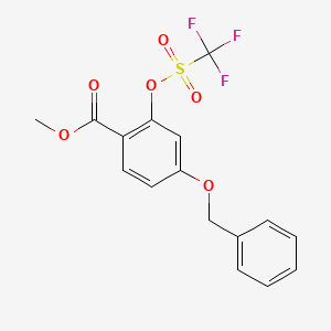Methyl 4-(benzyloxy)-2-(trifluoromethylsulfonyloxy)benzoate