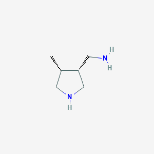 [(3R,4R)-4-methylpyrrolidin-3-yl]methanamine