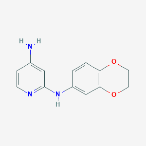 N2-(2,3-Dihydro-benzo[1,4]dioxin-6-yl)-pyridine-2,4-diamine