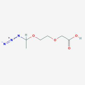 [2-(1-Azidoethoxy)ethoxy]acetic acid