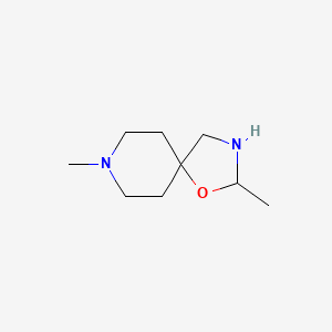 molecular formula C9H18N2O B8491934 2,8-Dimethyl-1-oxa-3,8-diazaspiro[4.5]decane 