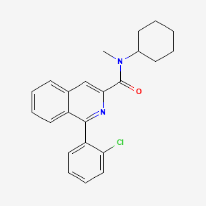 1-(2-Chlorophenyl)-N-cyclohexyl-N-methylisoquinoline-3-carboxamide