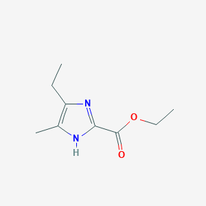 molecular formula C9H14N2O2 B8492094 Ethyl 5-ethyl-4-methyl-1H-imidazole-2-carboxylate 