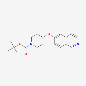 molecular formula C19H24N2O3 B8492111 tert-butyl 4-isoquinolin-6-yloxypiperidine-1-carboxylate 